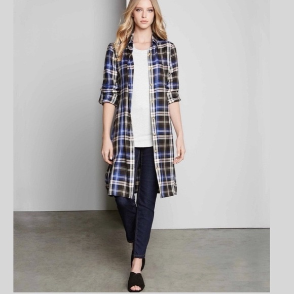 Karen Kane Plaid Button Up Shirt Dress - Picture 7 of 9